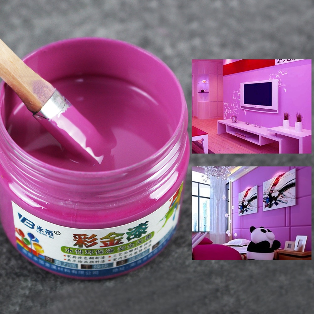 Bright Violet Paint Metal Lacquer Wood Varnish Acrylic Paint Coating Quick-drying Anti-rust for Furniture Statuary Coloring 100g