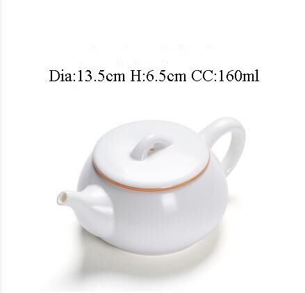 TANGPIN ceramic teapot white kettle chinese tea pot porcelain teaset: Style A