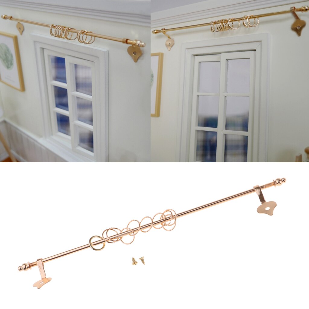 1/12 Dollhouse Furniture Miniature Curtain Rod / Curtain Rod, Length: 16.5 Cm