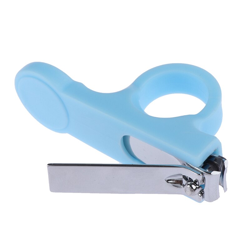 1Pc Kinderen Veilig Baby Nagelknipper Leuke Pasgeboren Baby Vinger Trimmer Clou Baby Clippers Schaar Baby Nail Care Nail snijders: Blauw