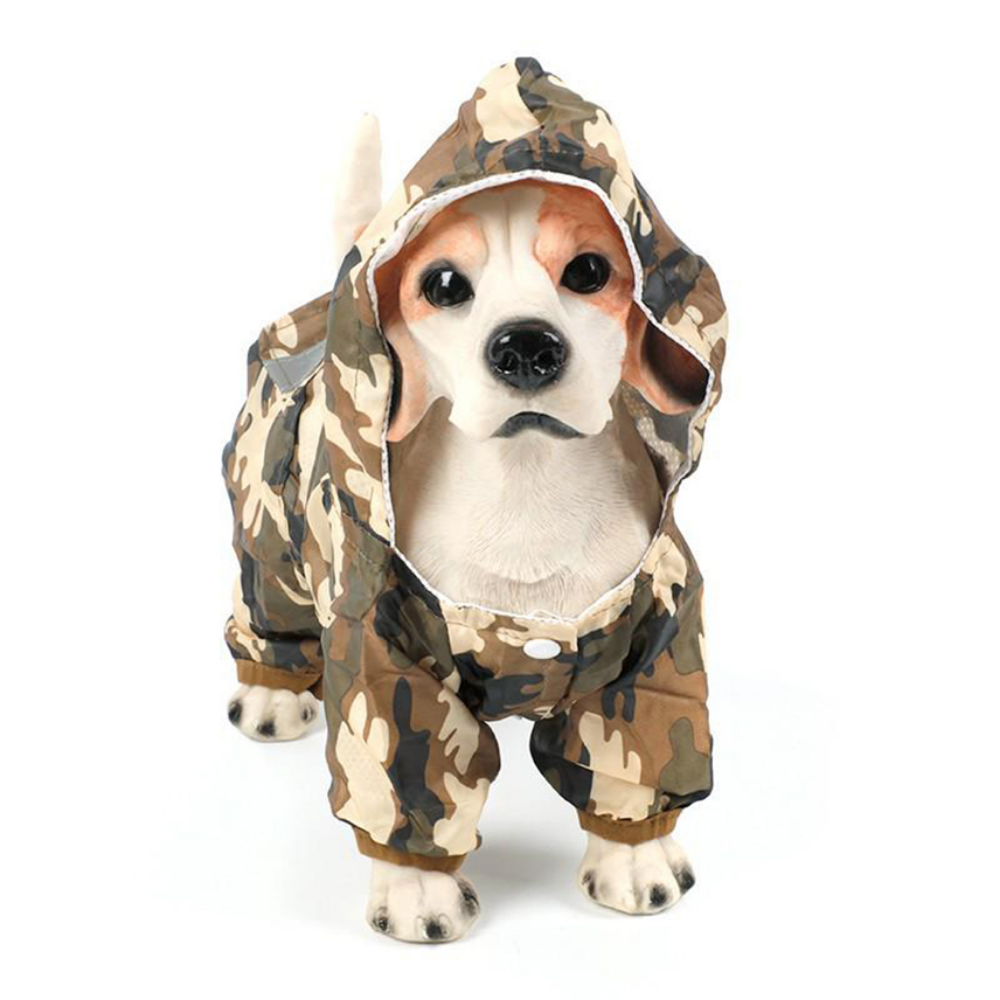 Casual cão de estimação casaco de chuva filhote de cachorro roupas gato capa de chuva jaqueta impermeável ao ar livre capuz vestuário macacão suprimentos para animais de estimação chien