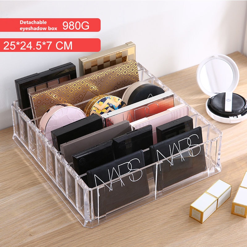 Acryl Draagbare Transparante Make-Up Organizer Opbergbox Make Up Organizer Cosmetische Organizer Make Opberglades Organizer