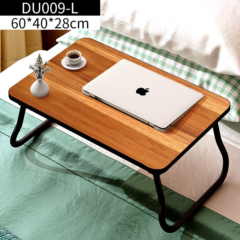 MDF Table, Fiberboard Small Dormitory Computer Bed Desk, Artificial Board Student Folding Small Table, Bedroom Seating: Green