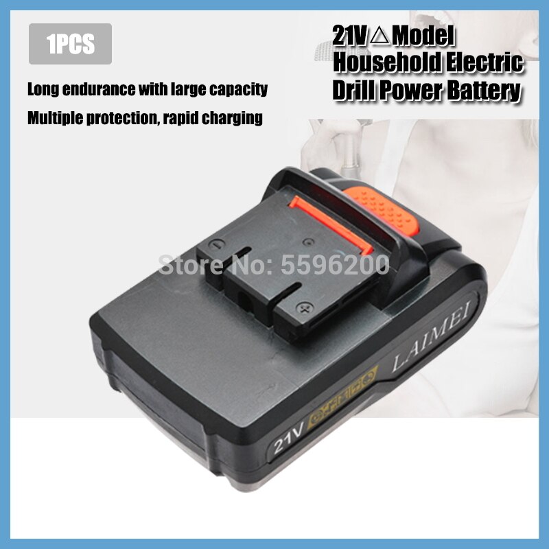 21V Power Lithium Battery Large Capacity Cordless Electric Screwdriver Battery Mini drill lithium battery: 1PCS