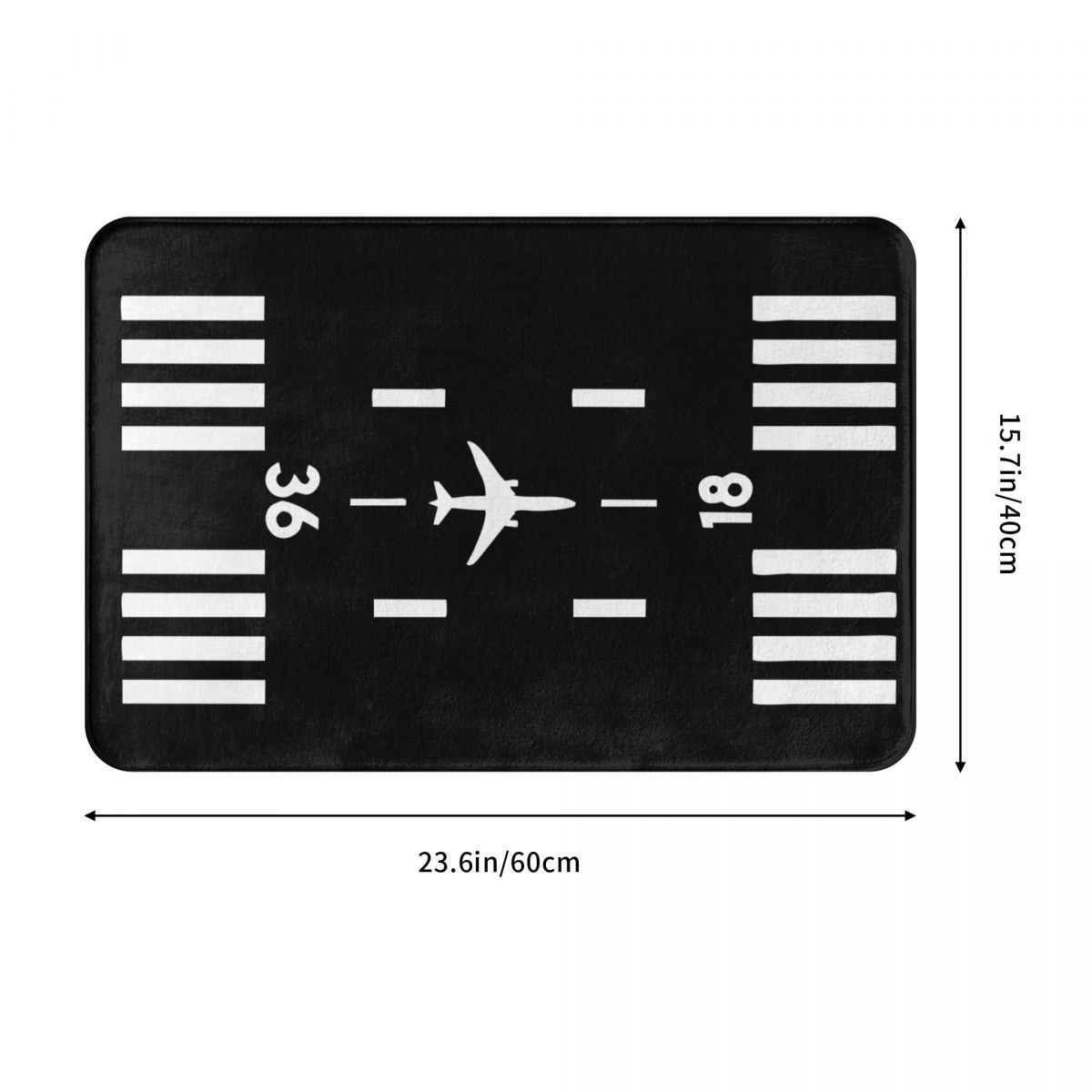 Flughafen-Runway Polyester Fußmatt Teppich teppich matt Fußballen Anti-Unterhose durableEntrance Küche Schlafzimmer balkon Karikatur