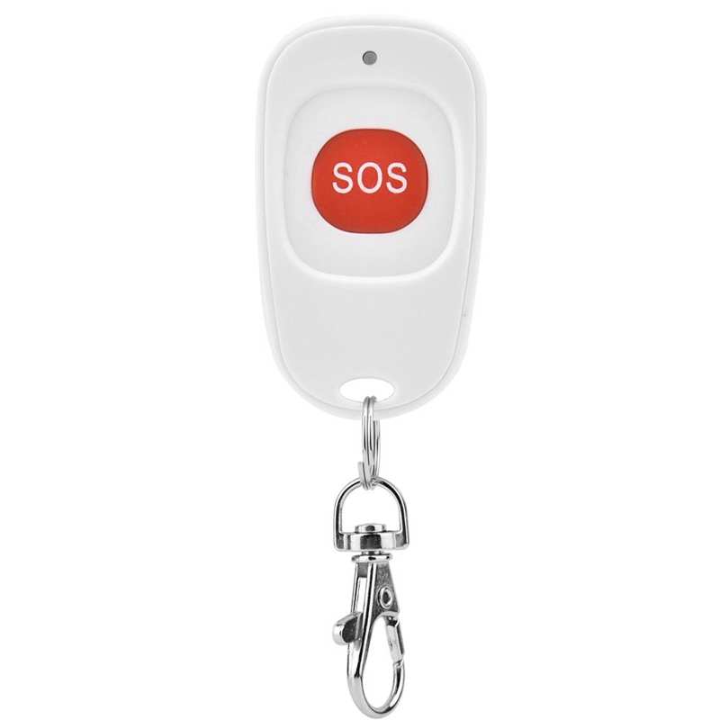 White Wireless Button SOS Alarm For Home/Office Security Older Emergency Panic