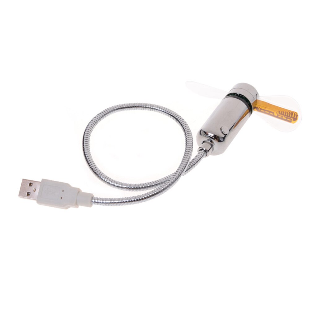 1PC Mini USB Gadget Flexible LED Light USB Time Fan Clock Desktop Clock Cool Gadget Time Display Novelty Lighting