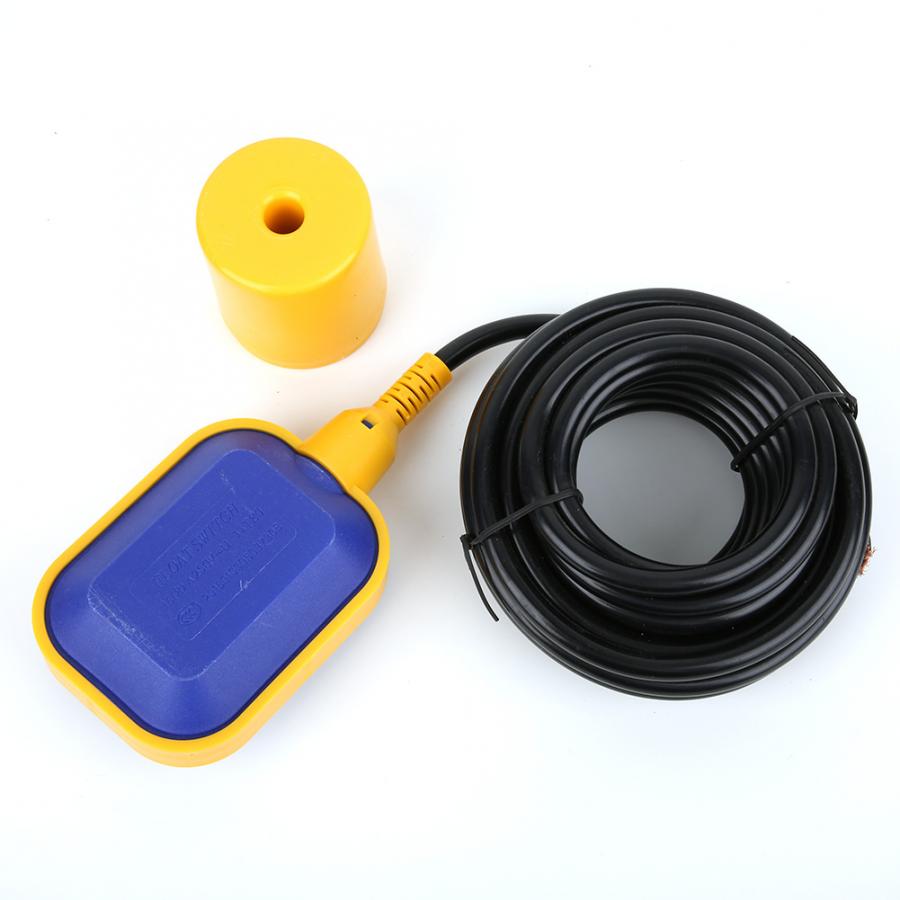 0-250V Float Switch Liquid Level Sensor Water Feed Drainage Auto Controller 6M Cable KEY-6 Cable Water Level Switch