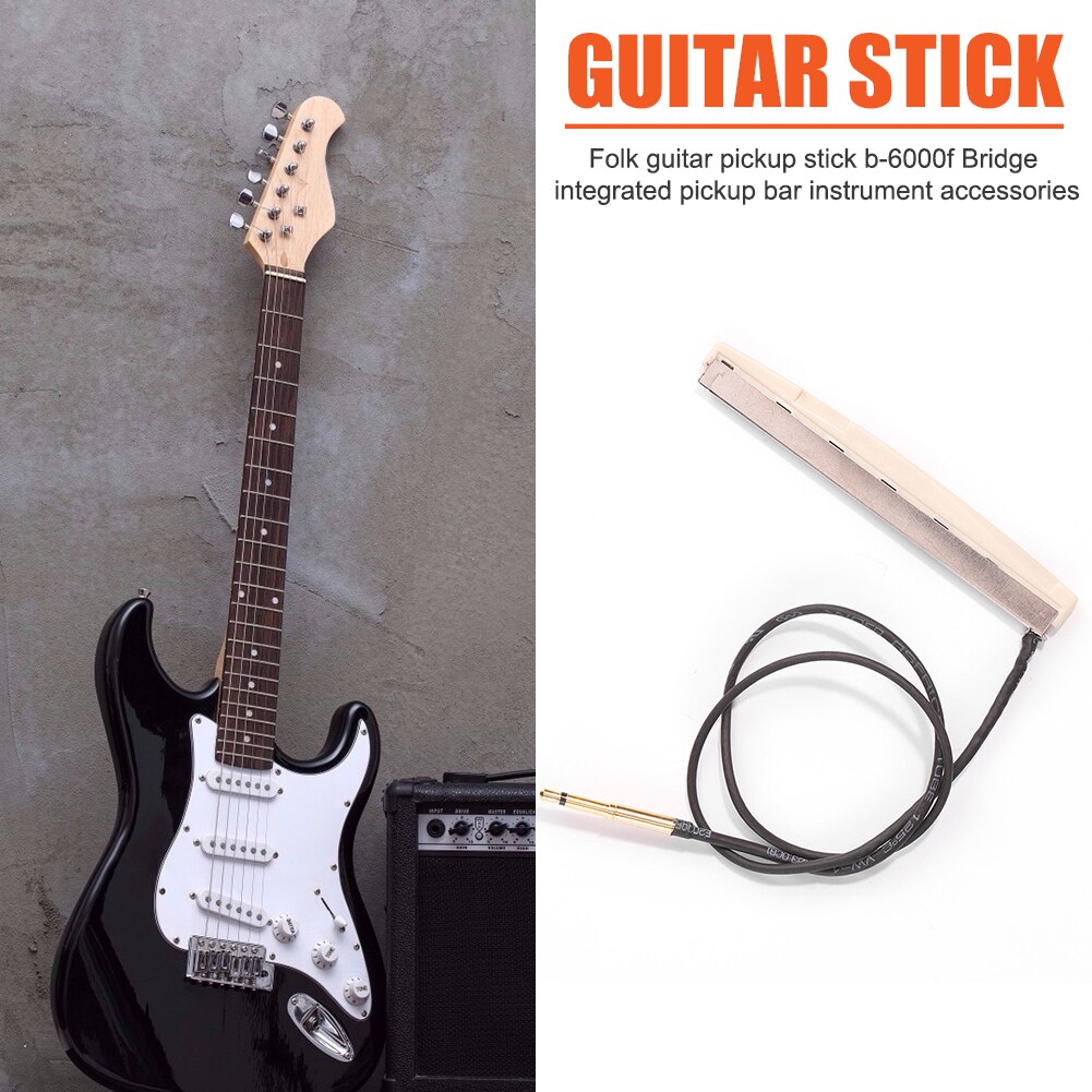 36Cm Folk Akoestische Gitaar Piezo Pickup Bar Metal Abs Muziekinstrument Geïntegreerde Pick-Up Sticks Gitaar Accessoires