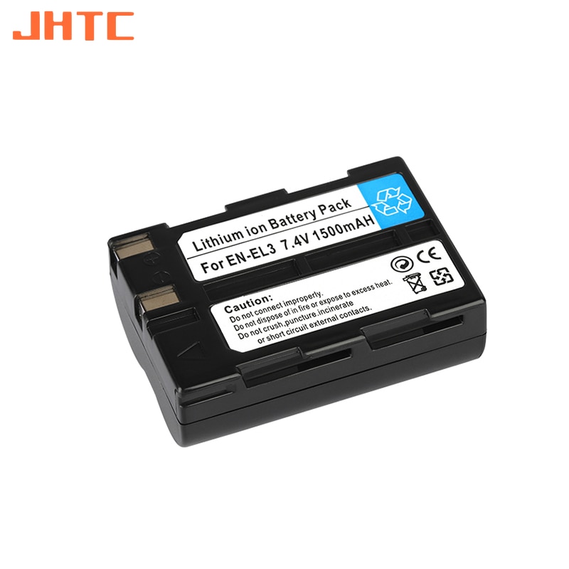Nei -el3 en-el3a enel 3 el3a kamera batteri 1500 mah til nikon  d100 d70 antrekk  d70s sett  d50 sett  d100 d70 v1 d11 dslr bateria