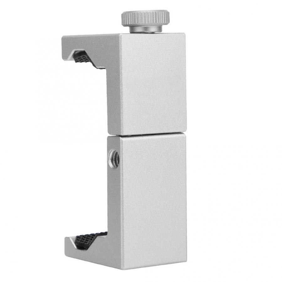 Ulanzi ST-02S Aluminium Mobiele Telefoon Clip Houder Met Koud Shoe1/4 ''Schroef Statief Telefoon Mount Stand Voor 6.5-9.5Cm Smartphone: Titanium