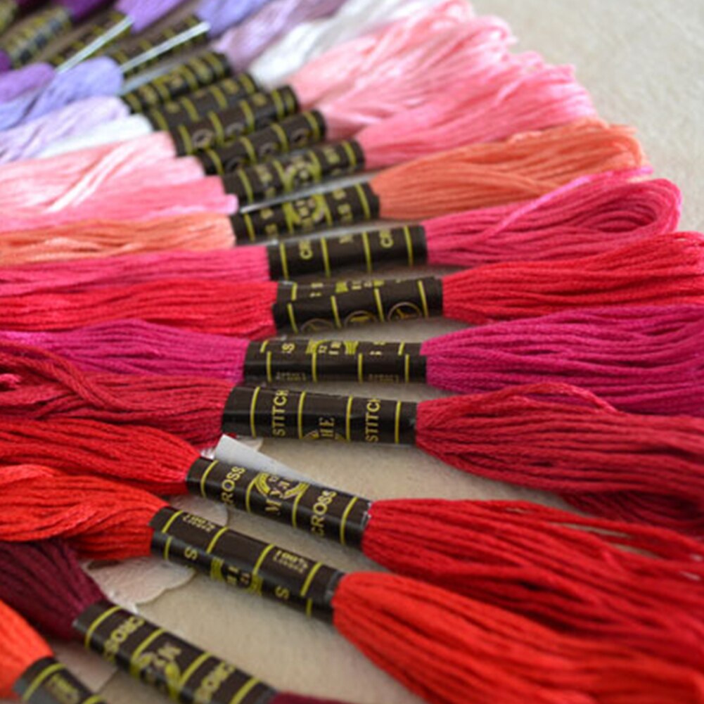 50pcs 12pcs DIY Sewing Embroidery Floss Skein Beginner Cross Stitch Thread Polyester Soft Needlecraft Tailor Household