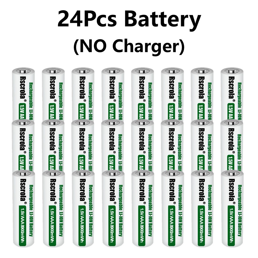 Rscrola Nowe Baterie AAA 8900mWh Akumulatory 3A Przenośne Baterie robić Pilotów Zabawek Dzwonków robić Drzwi Zegarów Gamepadów: Głęboki niebieski