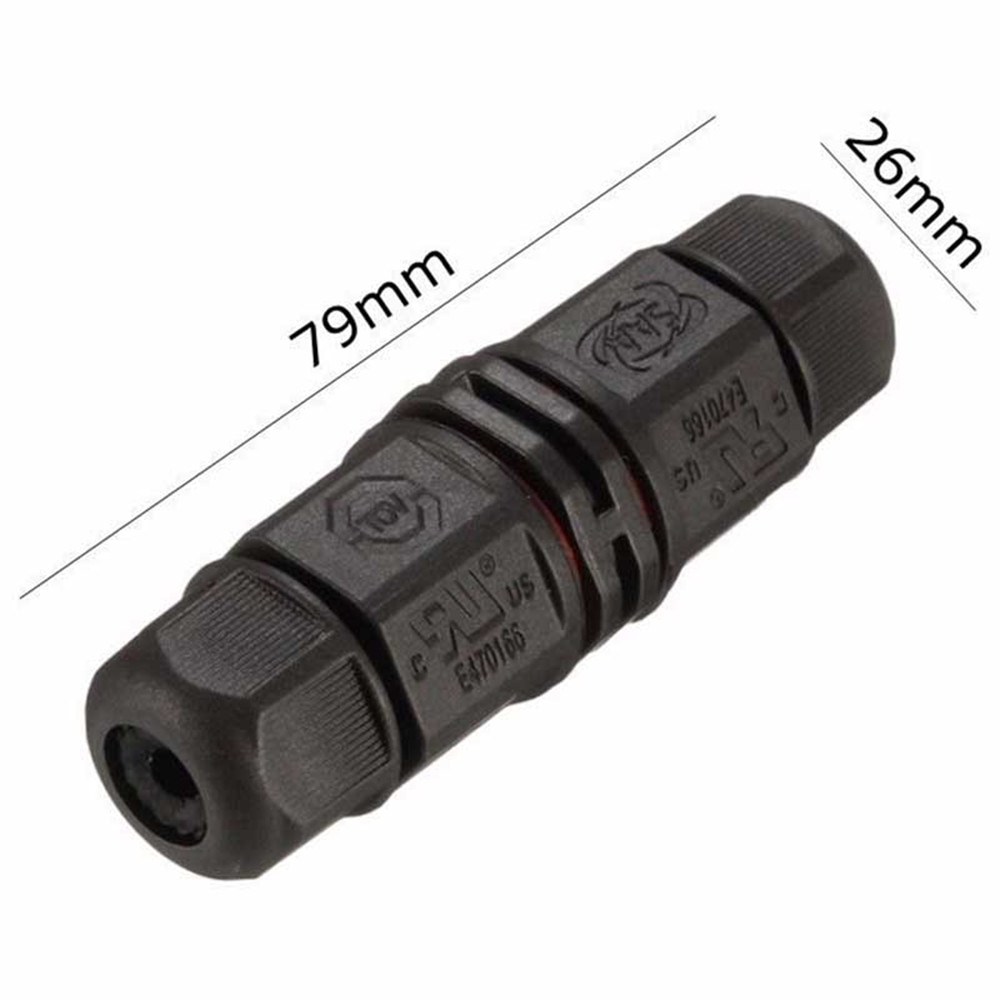 IP68 Waterdichte Connector 2 Pin 3 Pin Elektrische Terminal Adapter Wire Connector Schroef en Solderen Pin connector voor LED Licht