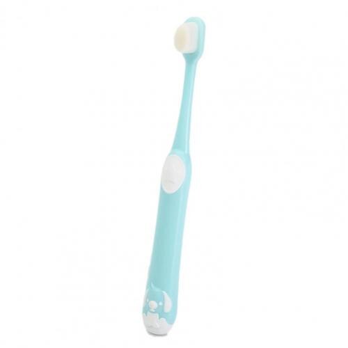 Kinderen Tandenborstel Cartoon Tand Zorg Pp Zuigeling Zachte Tandenborstel Voor Badkamer Baby Training Tandenborstel: Blauw