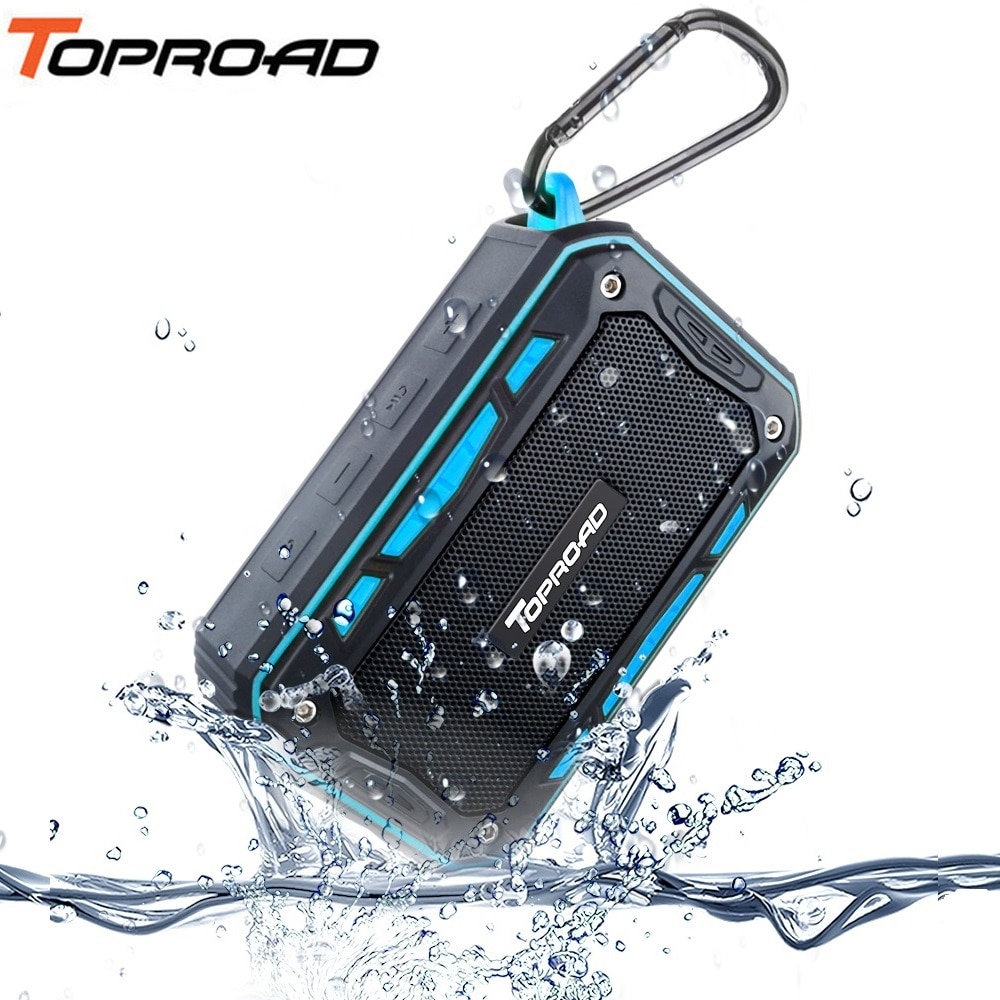 TOPROAD Tragbare IP67 Wasserdichte Bluetooth Lautsprecher draussen Sport Reiten Klettern Fahrrad Lautsprecher Unterstützung Freisprechen TF FM Radio