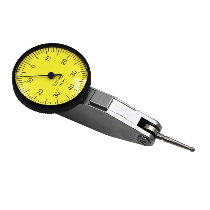 0-0.8mm Test Dial Indicator High Precision 0-40-0 Test Indicator 0.01mm Accuracy Dial Reading, Shockproof Waterproof Lever Meter