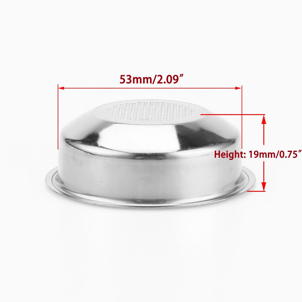 51mm enkelt-kopp ikke-trykk kaffemaskin filterkurv for husholdnings kaffetrakter kjøkken tilbehør kaffedeler