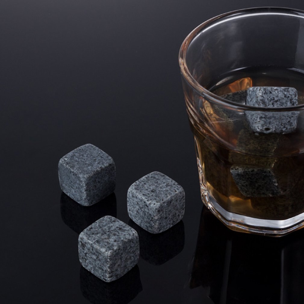 8Pcs Whisky Stenen Alcohol Ijs Steen Vierkante Koeling Steen Mooie Decoratie Delicate Whisky Marmer Met Clip