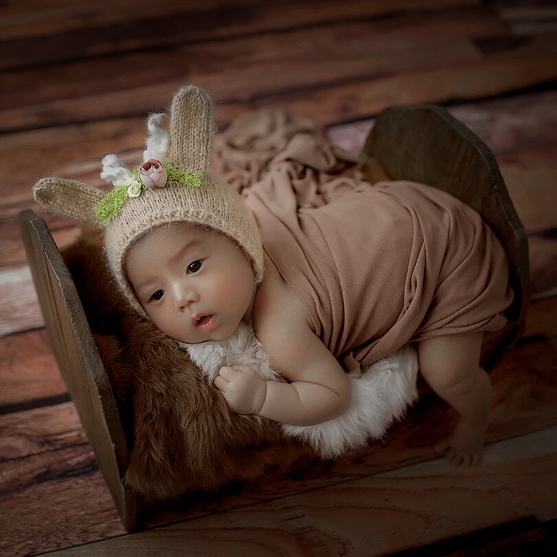 Double Side Wood Plank Floordrop Backdrop Newborn Photography Background Flower Field Flooring Fabric Baby Girl Photo Props