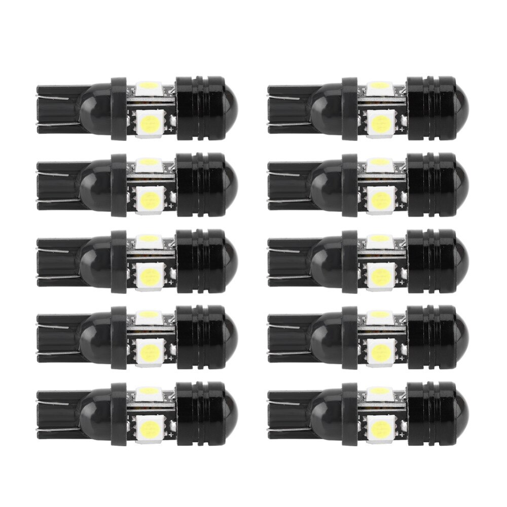 10 Pcs T10 5050 Led-lampen Elke lamp ingebouwde 4 stuks SMD en 1pc 1.5W LED ultra heldere lamp kralen Met de CANBUS detectie