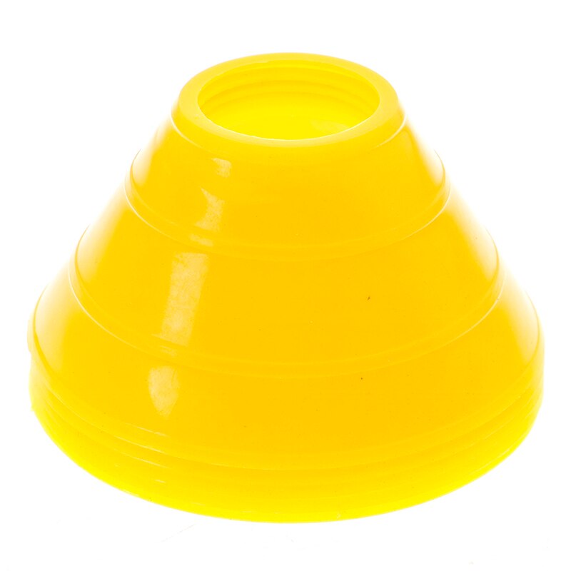 5 pezzi cono mark disc pattinaggio a rotelle allenamento calcio logo piastra PE9 * 5cm logo cono cono sport forniture per allenamento ausiliario: YELLOW