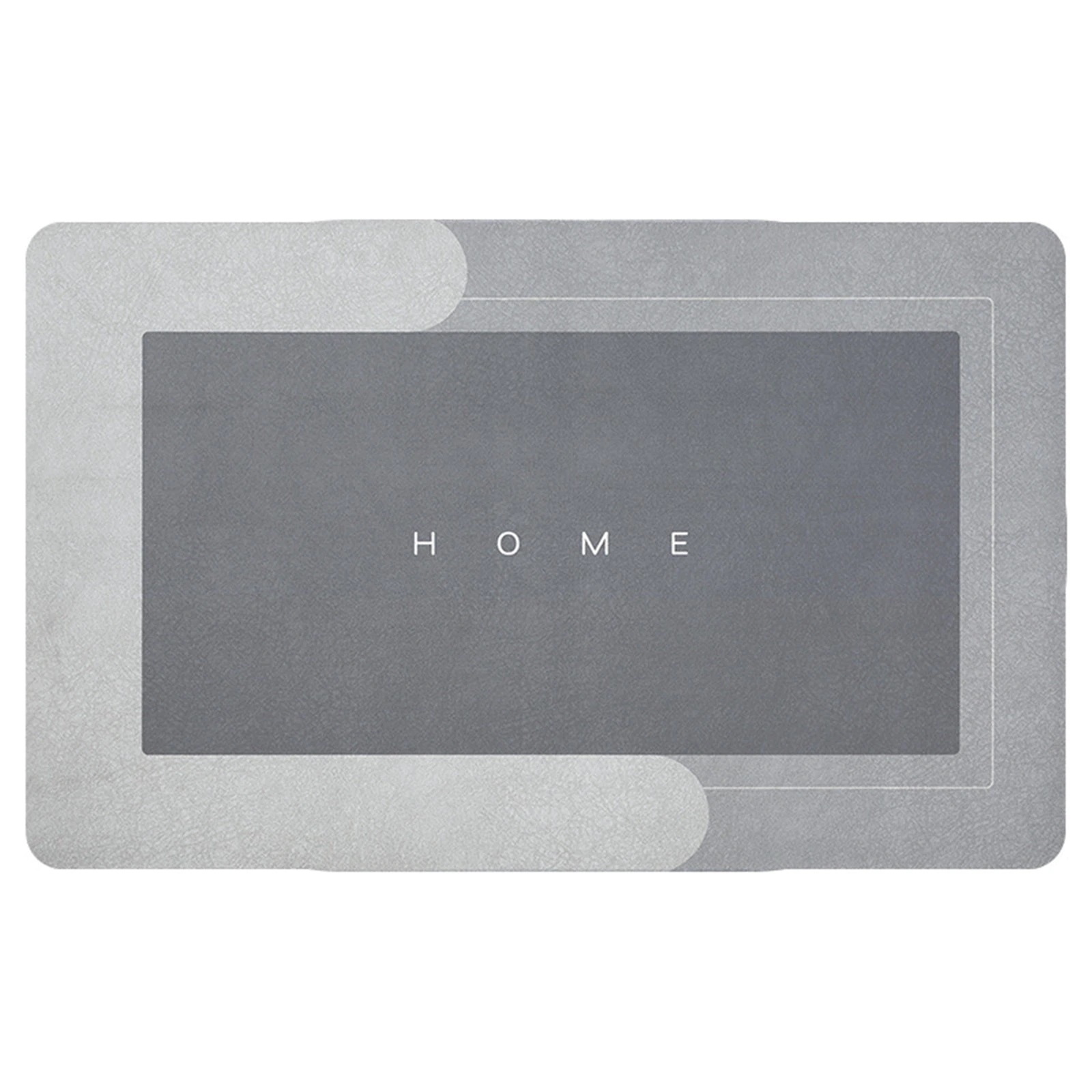 Super Absorbent Bathroom Mat Quick Drying Diatom Floor Mat Easy To Clean Door mat Oil-proof Kitchen rug Non-slip Entrance carpet: Rectangle Grey