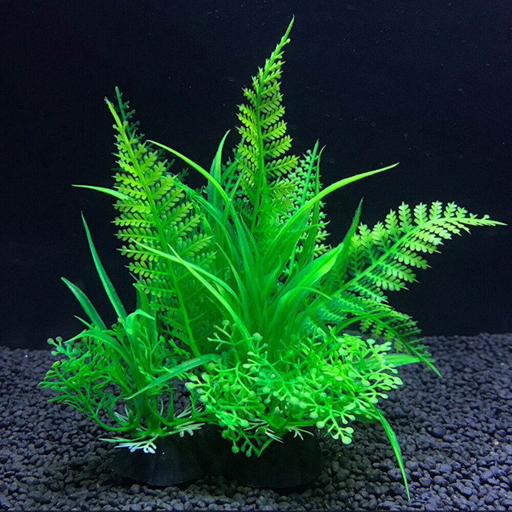 Simulatie kunstplanten decor water ornament plant aquarium 14cm decoratie: A13