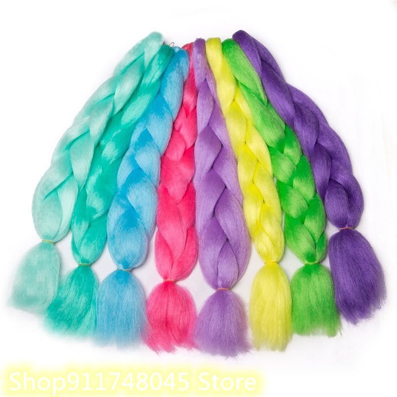24'inch Synthetic Jumbo Twist Braiding Fiber Synthetic Hair Extensions women wig 10024th; In Stock