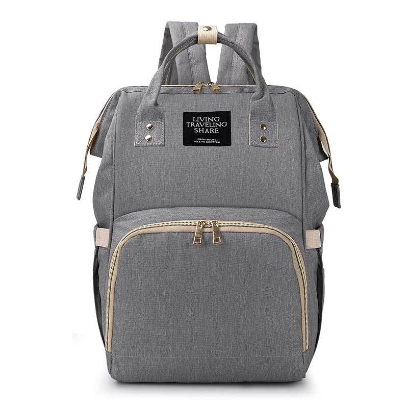 Licht Luiertas Multifunctionele Grote Volume Mother 'S Bag Verbeterde Waterdichte Rugzak Zwangere Vrouwen Zogende Verpleging: Dark Gray