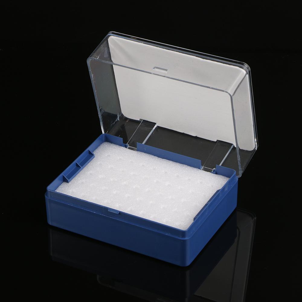 Plastic Storage Box With Foam Milling Cutter Organizer For 50 PCB Drill Bits