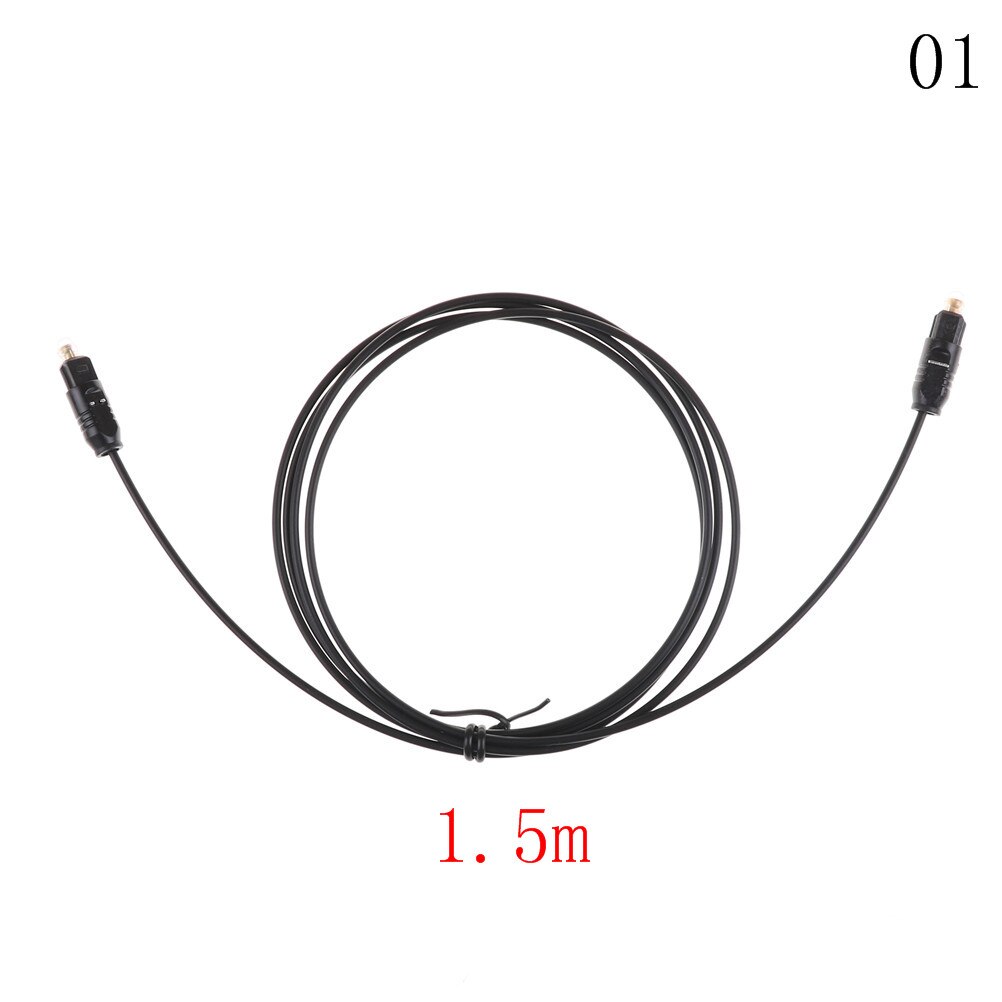 Digital Audio Optical Fiber Cable Toslink SPDIF Cord PVC For DVD VCR Player HI-FI Speaker 1.5m 2m 3m 5m