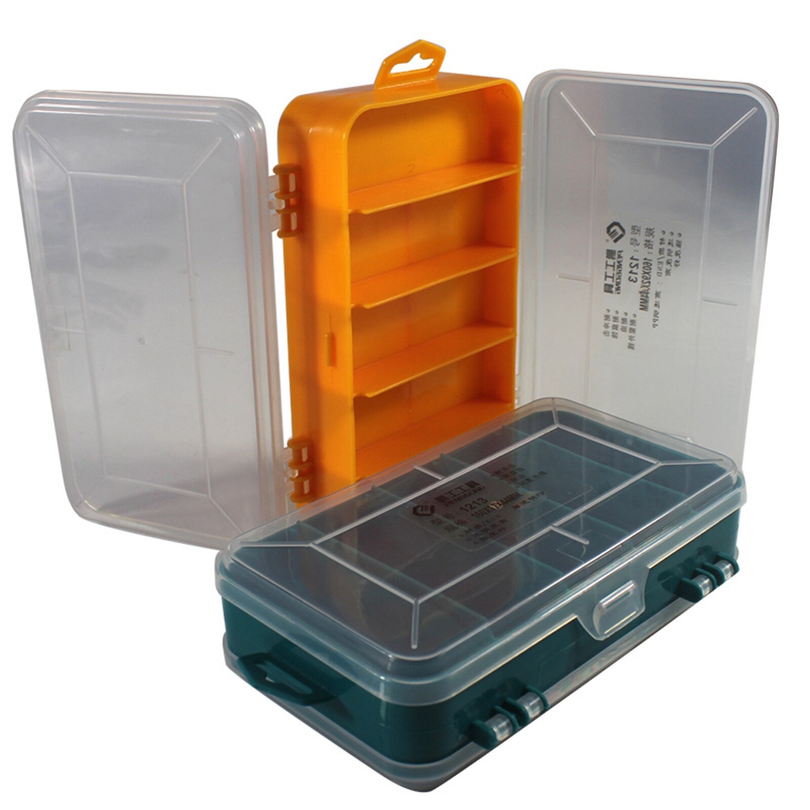 13 Net Transparent Portable Compact Screw Storage Box Plastic Material Large Capacity Suitable for Family or Travel Toolbox