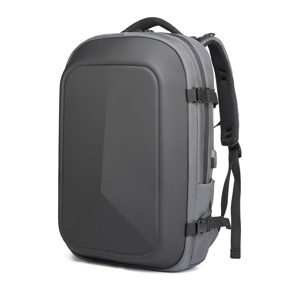 Portable Travel Backpack For Hiking Cycling Outdoor Sports Bags USB Business Laptop Waterproof Anti-Theft Travel Backpack: Grey