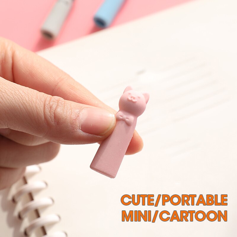 Juego de gomas de borrar 3 en 1 para lápices, Mini juego de gomas de borrar de goma, Kawaii, para la escuela, M & G, 12 Uds.