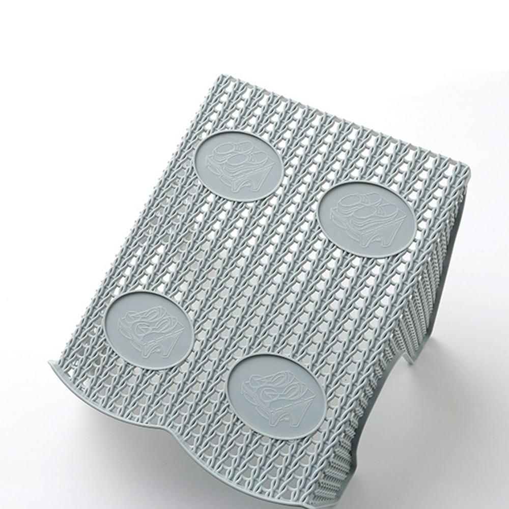 1Pcs Shoe Slots Double Layer Plastic Space Saver Holder Shoes Storage Box Organizer Stand Holder Household Organizer Supplies