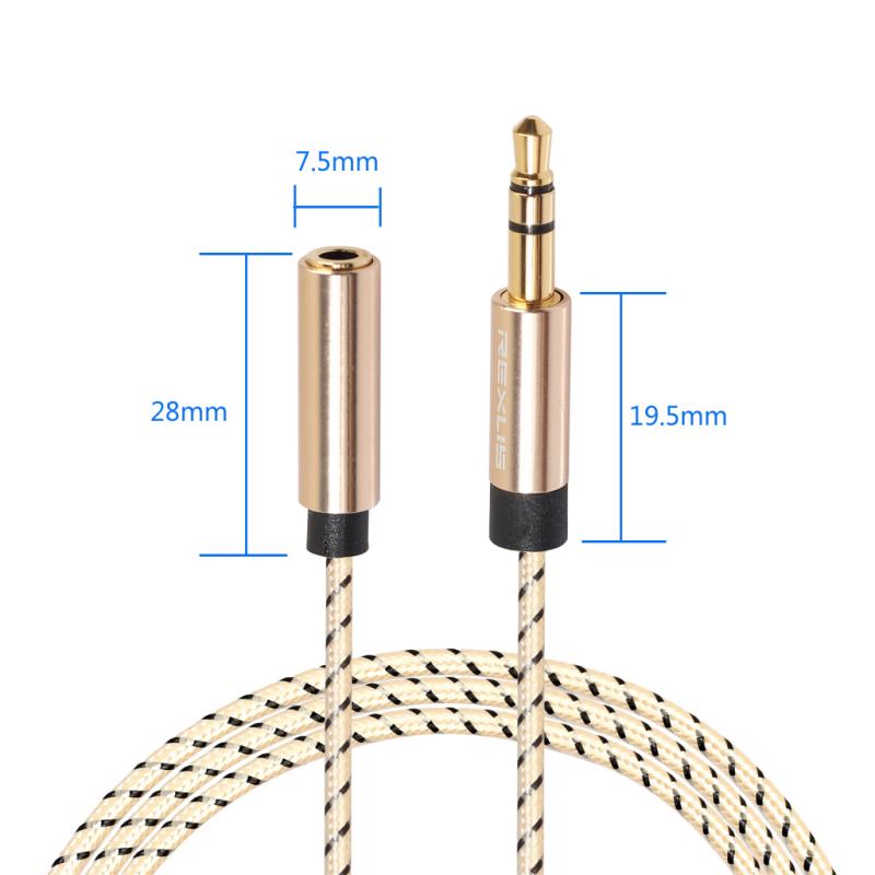 Headphone Extension Cable M/F Audio Stereo Extender Cord 3.5mm Jack Male To Female Stereo Audio Aux Cable Earphone 3.5 Mm Cable