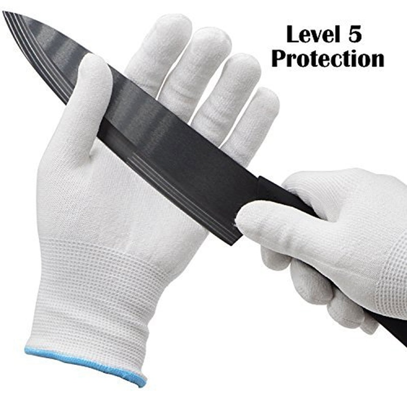 5 Niveau Hppe Anti-Snijden Handschoenen Slachten Houtbewerking Glass Handling Snijden Veiligheidshandschoenen Slijtvast Anti-zuur En Alkali