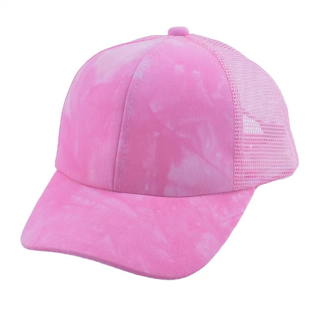 Leeftijden 2-8 Meisjes Roze Zomer Mesh Baseball Cap Voor Kid Terugschieten Verstelbare Leuke Peuter Cap Hoofd 50-54Cm: Default Title
