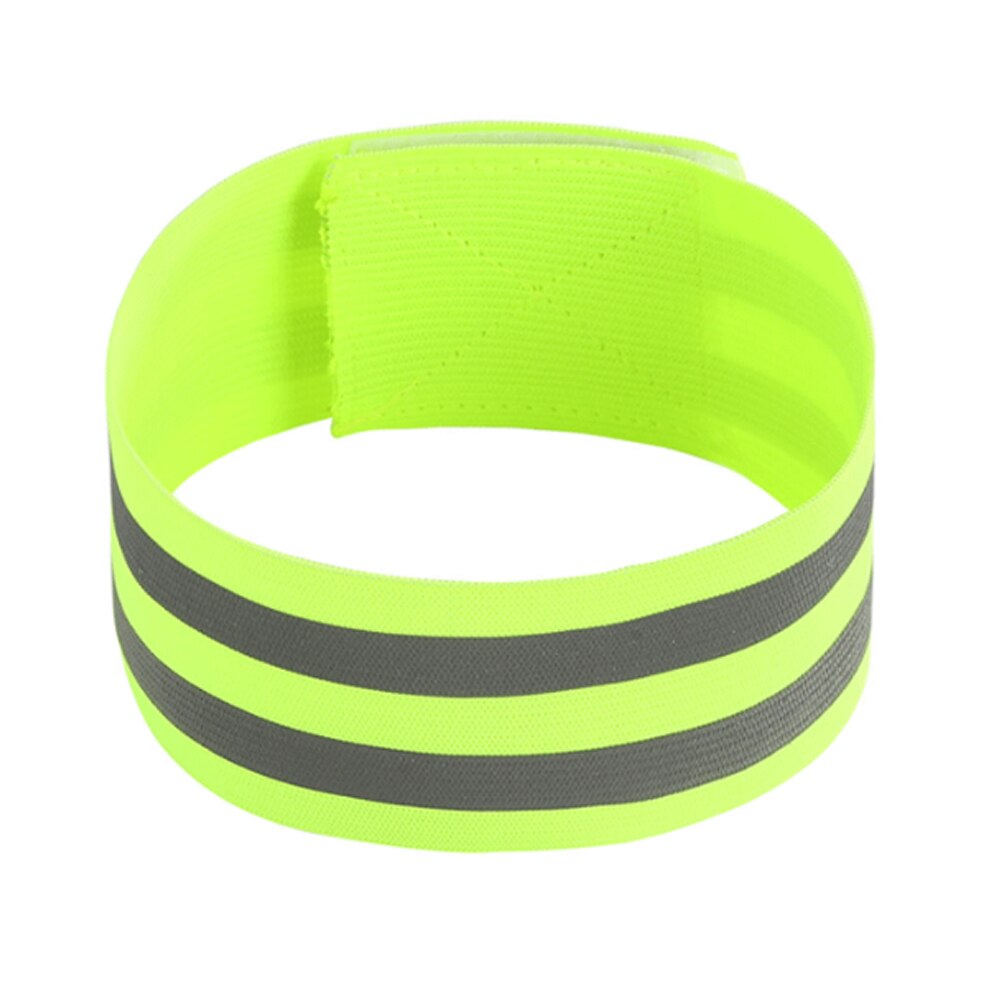 2Pcs Reflective Bands Safety Flashing Armband Belt Glow in the dark Bracelet for Night Jogging Walking Biking Cycling Running: 1PCS green