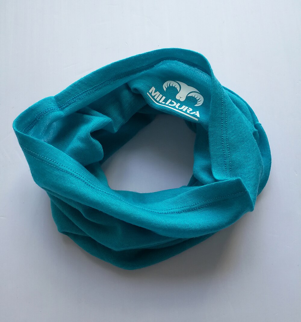Polaina de cuello de lana merina Unisex, Bandana de lana merina para esquí, envoltura de anillo, bufanda cálida de 1 capa, 100%: Blue