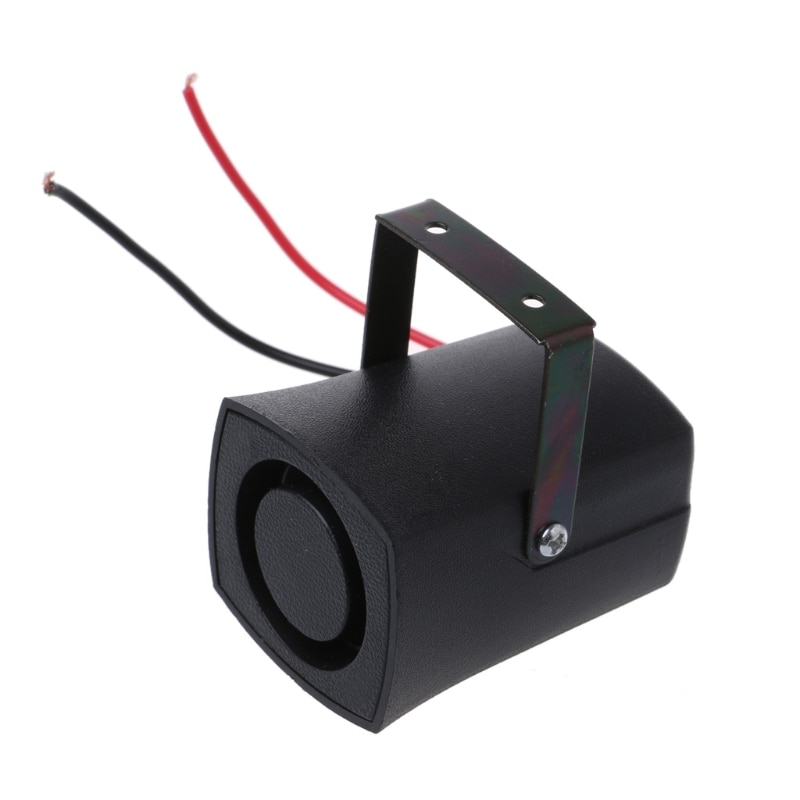QILEJVS DC 12V Auto sirena de alarma alarmas de respaldo cuernos sonido de advertencia señal inversa sirena Slim Invisible cuerno