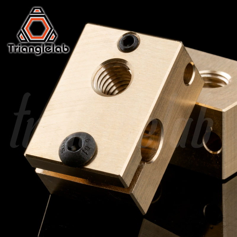 Di rame in ottone riscaldatore del blocco per E3D stampante hotend per 3D di rame ad alta temperatura per Acciaio Temprato V6 Ugelli/titano estrusore