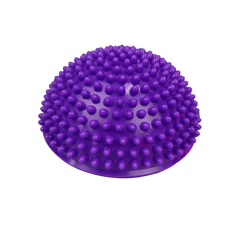 Palla da yoga da 16cm punto di massaggio gonfiabile in PVC mezza misura palla equilibrio allenatore stabilizzatore palestra Pilates palla di bilanciamento fitness: Viola