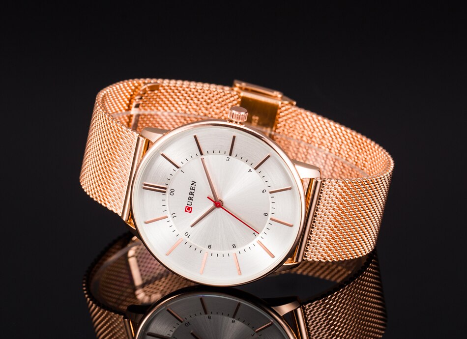 CURREN de lujo para hombre, relojes casuales impermeables de acero inoxidable, reloj de pulsera deportivo de cuarzo para hombre, reloj masculino