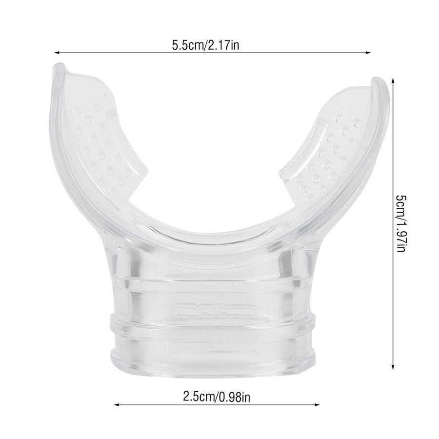 Silicone Mouth Piece Diving Scuba Dive Snorkel Silicone Bite Mouthpiece Mouthpiece Diving Swimming Breathing Equipment