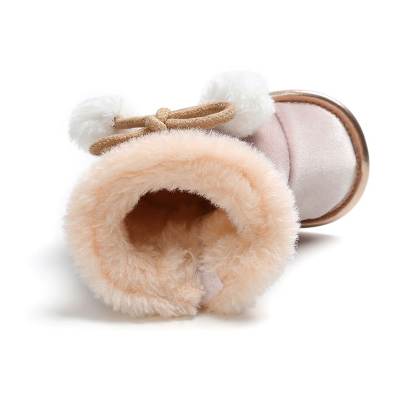 Hiver bébé bottes filles chaussures Wram Plus velours russie enfants chaussures chaudes fausse fourrure bottes filles pantoufles