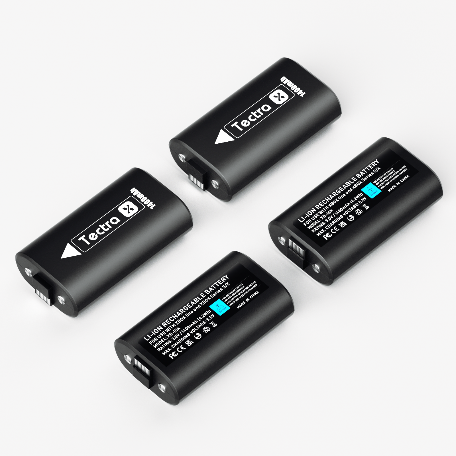 Batteria ricaricabile per gamepad agli ioni di litio per Xbox Series X | S, controller wireless Xbox One/Xbox One S/Xbox One X/Xbox One Elite: Grigio chiaro