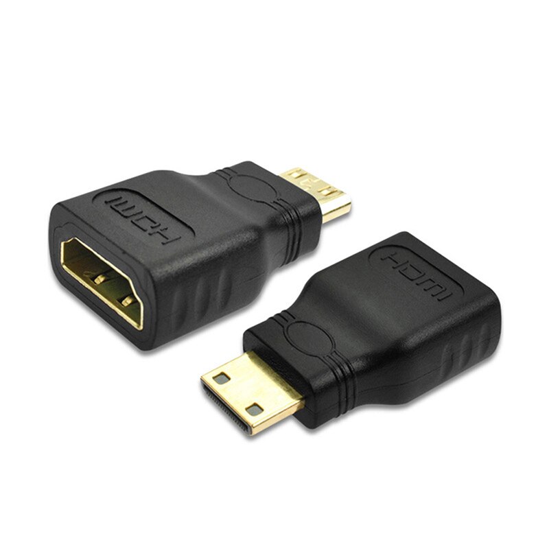 Mini HDMI-kompatibel Zu HDMI-kompatibel Adapter Gold Überzog Männlichen Zu Weiblichen Konverter Für Hdtv Flache