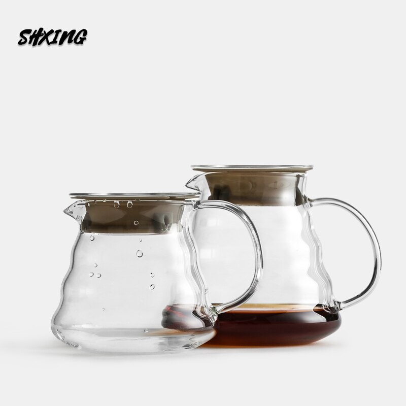 Sky gryte  v60- kanne-stil kan fyrstikker med  v60- filter kaffekanne trebrakett glass kaffedripper egnet til bursdag